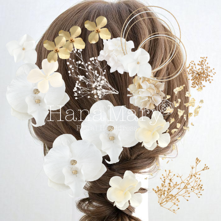 卒業式ハーフアップ