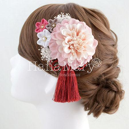 ピンク 組み合わせ自由 花の髪飾り専門店 Hanamary ハナマリー